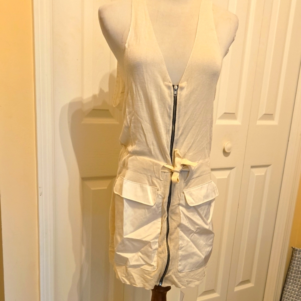 NWOT EDUN Dress/vest Sz S
